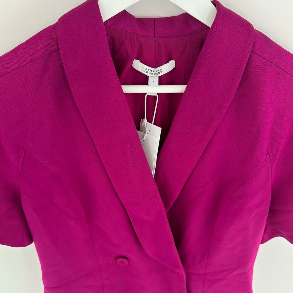 Derek Lam 10 Crosby Women's Cerise Desiree Blazer Dress Size 6 - Picture 7 of 13